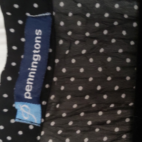 Beautiful black polka-dot blouse - Picture 2 of 6